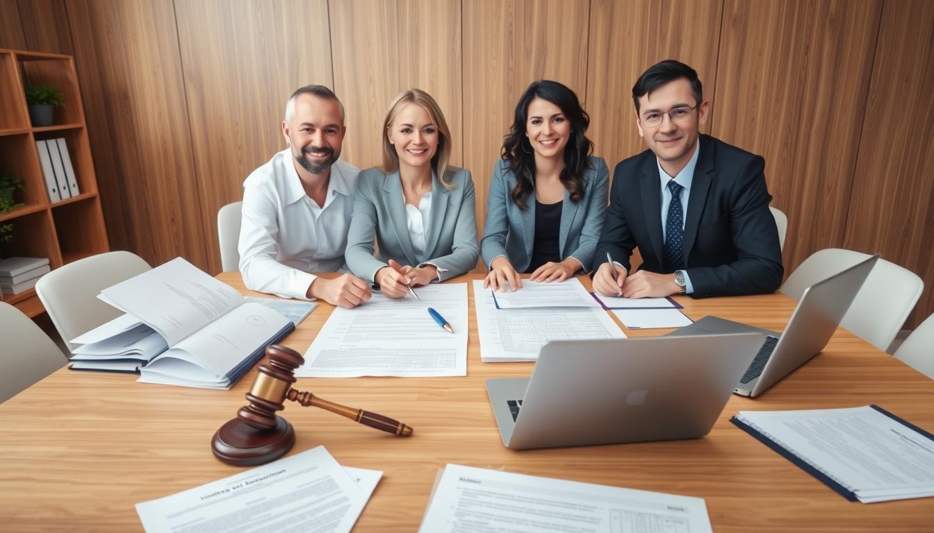 Business agreement signing